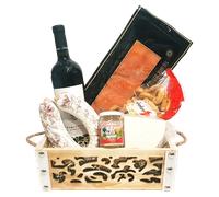 Cesto Natalizio SILVER BOX 1 | Cesto Natale Gastronomico salumi formaggi