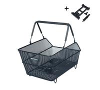 Cesto per bici multi sistema in acciaio Basil Cento NX Noir