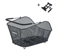 Cesto per bicicletta posteriore con supporto Basil Icon M Avec Mik 2.0 Nero