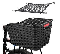 Cesto per Biciclette Montaggio Posteriore, Cesto Posteriore Bici, Plastica Resistente Contro gl'urti, Universale per Qualsiasi Portapacco. Adatto Anche per Bici Elettrich, 27L
