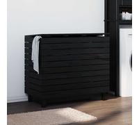 Cesto per Bucato 88,5x44x76 cm Legno Massello Pino