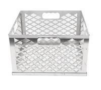 Cesto per Carbone in Acciaio Inossidabile con Design Rimovibile - Cesto per Fuoco Durevole per Un Calore Uniforme, Adatto a Griglie da 12 Pollici, Accessori per Barbecue