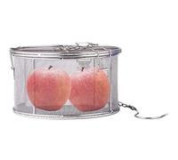 Cesto per condimenti multiuso - Maglia in acciaio resistente, colino da cucina denso, infusore per spezie, cestino con manici ergonomici | ideale per salamoia, marinare e bollire via