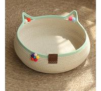 Cesto per cuccia per gatti in tessuto, comodo e resistente ai graffi, con