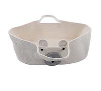 Cesto per Dormire per Bambini, Simpatico Cartone Animato Modello di Orso Stoccaggio Corda di Cotone Intrecciata Culla per Neonati, Cesto Portatile per Neonato Culla Corda di Cotone Nido per(Tipo 2)