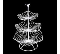 Cesto per frutta in ferro battuto, grande supporto per bancone da cucina e tavolo da pranzo