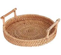 Cesto per Frutta Portafrutta Fruttiera Ciotola di frutta rattan cesto di frutta fatti a mano ciotola di frutta binaurale, tappa da spuntino cestino del pane for feste di picnic festa da sposa fruit or