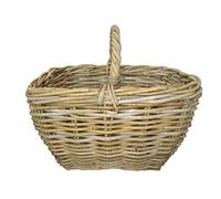 CESTO PER FUNGHI IN VIMINI GIUNCO CM 45X35X26/38 H ROBUSTISSIMO