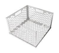 Cesto per Fuoco a Carbone in Pezzi, Supporto per Griglia per Barbecue a Carbone Robusto Portatile in Acciaio Inossidabile per Carbone in Pezzi di Barbecue