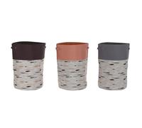 Cesto per i Panni Sporchi DKD Home Decor Grigio Arancio 40 x 40 x 60 cm [3 Un