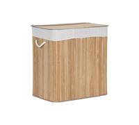 Cesto per i Panni Sporchi Home ESPRIT Bianco Naturale Bambù 140 L 60 x 40 x 6