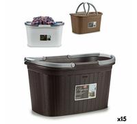 Cesto per i Panni Stefanplast Elegance Plastica 35 L 57,5 x 29 x 36,5 cm [15