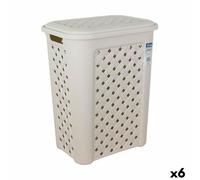 Cesto per i Panni Tontarelli Arianna Con coperchio Beige 37,5 x 27,5 x 47 cm