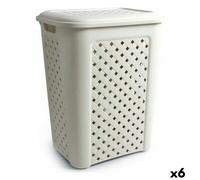 Cesto per i Panni Tontarelli Arianna Con coperchio Beige 43,5 x 33,5 x 55 cm