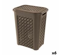 Cesto per i Panni Tontarelli Arianna Con coperchio Wengue 37,5 x 27,5 x 47 cm