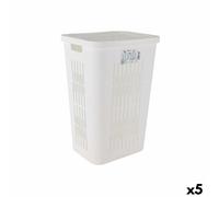 Cesto per i Panni Tontarelli Bella Doppio coperchio 60 L Bianco 40,5 x 33 x 5