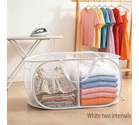 Cesto per il bucato e stiro classico a due e tre scomparti orizzontali, cesto multifunzionale per la conservazione dei vestiti, cesto per il bucato e stiro multi-scena, cesto per la conservazione dei 