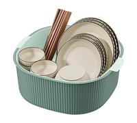 Cesto per il lavaggio della frutta, cestino scolapiatti a doppio strato per cucina, lavabile in lavastoviglie, ciotola per riso multifunzione, per lavare la frutta