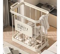 Cesto per La Biancheria con Ruote, Cesto Portaoggetti, Organizer per