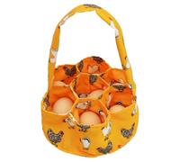 Cesto per la raccolta delle uova, piccolo cesto di uova | Vegetale della fattoria 7 sacchetti contenitore - Piccoli sacchetti per la raccolta delle uova che raccolgono cestino con 7 sacchetti per