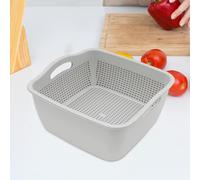 Cesto per lavare le verdure a doppio strato, ciotola per colino da cucina,