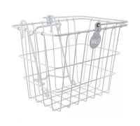 Cesto Per Manubrio Mini Lift-Off Wald Bicycle Products # 114 11.75x8x9" Bianco
