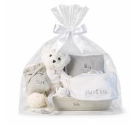 Cesto per neonati personalizzato | cesto completo di qualità | per neonati | set regalo per bambino/ragazza | presentazione di lusso | ideale per regalo | baby shower | BebeDeParis