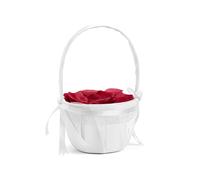 Cesto per petali di rosa o denaro, bianco