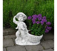 Cesto per piante ragazzo vaso da fiori fioriera 40 cm 10 kg 1 litro cemento a...