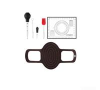 Cesto per Tacchino in Silicone con Iniettore e Pennello(Black（4）) | Include iniettore per marinata, pennello per condimenti, cottura uniforme, adatto a forno e air fryer, design versatile