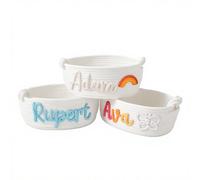 Cesto personalizzato per il nome, organizer in corda di cotone ricamato personalizzato, per pannolini e asilo, per neonati, baby shower, Pasqua, compleanno (crema, M)