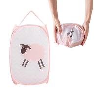 Cesto Pieghevole Di Tessuto Con Maniglie,Portaoggetti Per Vestiti Sporchi, Cesto Portabiancheria Pieghevole In Rete Pop-Up Portatile, Può Essere Utilizzato Per Vestiti, Giocattoli (Pecora Rosa)