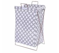 Cesto porta biancheria pieghevole sacca richiudibile da bagno 55x35x25 cm