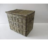 CESTO PORTABIANCHERIA BAULE VIMINI GIUNCO CM 43X32X42 H PELLET PORTA LEGNA