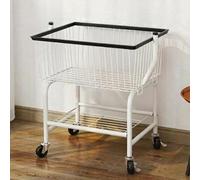 Cesto portabiancheria, carrello portaoggetti per bagno, lavanderia