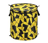 Cesto portabiancheria in vetro colorato giallo nero cesti pieghevoli e impermeabili per contenitori di stoccaggio con manico robusto Cestino cassa Decore per la stanza di casa sesto para ropa sucia