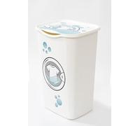 Cesto Portabiancheria Lavanderia Laundry 50 Litri Bianco Belli e Forti