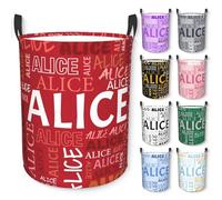 Cesto portabiancheria personalizzato con nome, impermeabile, organizer per bambini con manici, ragazzi e ragazze cesto regalo, per bagno, camera da letto, soggiorno ceste per la biancheria