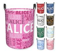 Cesto portabiancheria personalizzato con nome, impermeabile, organizer per bambini con manici, ragazzi e ragazze cesto regalo, per bagno, camera da letto, soggiorno ceste per la biancheria