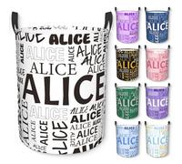 Cesto portabiancheria personalizzato con nome, impermeabile, organizer per bambini con manici, ragazzi e ragazze cesto regalo, per bagno, camera da letto, soggiorno ceste per la biancheria