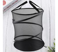 Cesto portabiancheria pieghevole in rete per lavare i panni, rotondo, per la