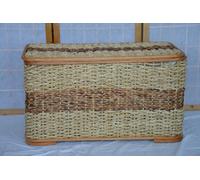 CESTO PORTABIANCHERIA PORTA GIOCHI BAULE VIMINI BANANO GIUNCO 77X44X42 H PELLET
