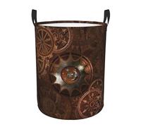 Cesto Portabiancheria Rusty Gear Wheel Mechanism Per 34X42CM