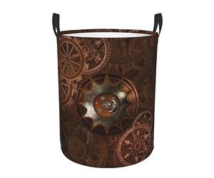 Cesto Portabiancheria Rusty Gear Wheel Mechanism Per 34X42CM