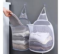 Cesto portabiancheria sporca, 2 pezzi, pieghevole, cesto portabiancheria di design bambù, grande cesto per biancheria sporco con coperchio, pop up, cesto portaoggetti per biancheria, sacchetto di