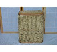 CESTO PORTABIANCHERIA VIMINI PORTAGIOCHI BANANO GIUNCO FODERA 30X44X53 H PELLET