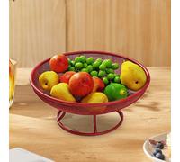 Cesto portafrutta con piedistallo, vassoio da portata, regalo per la famiglia,
