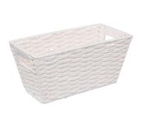 Cesto portaoggetti 15x31 bianco costa, bianco