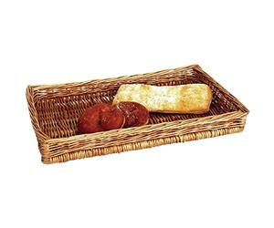 Cesto portaoggetti da banco 75 x 450 x 280 mm in vimini naturale per frutta