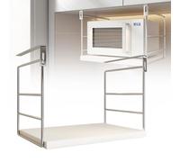 Cesto portaoggetti espandibile per sotto lo scaffale, confezione da 2 cesti sospesi sotto l'armadio, accessorio salvaspazio per dispensa, armadietto da cucina, scrivania, bancone, libreria